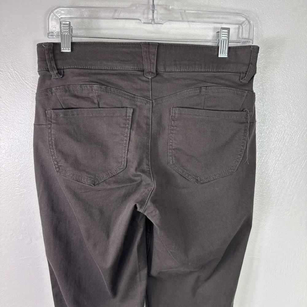 Democracy AbSolution Women's 2 Straight Leg 5 Pocket Jeans Brown‎ EUC Stretch